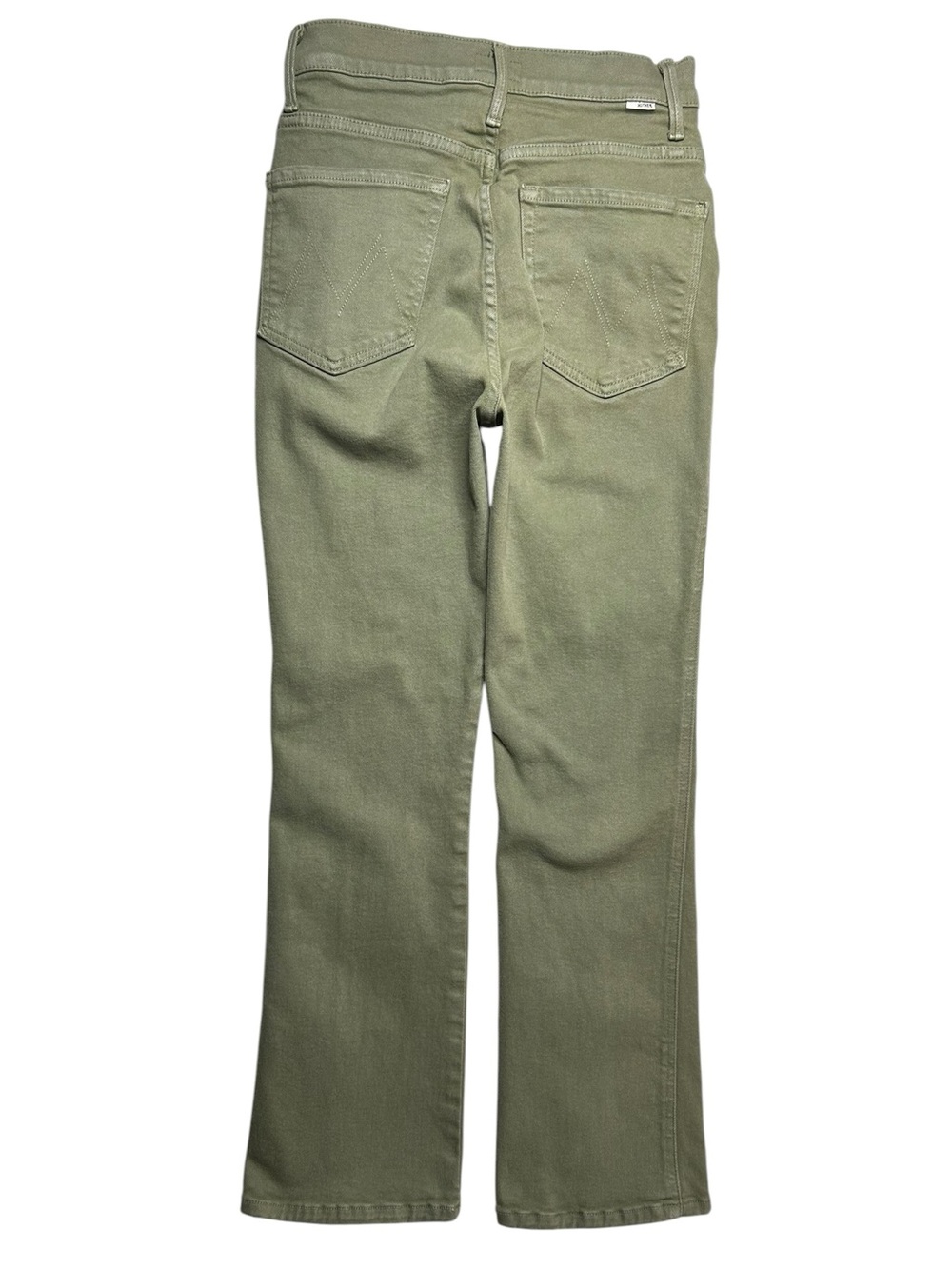 MOTHER The Smokin' Double Ankle Jeans Second Chance Olive 27 - Picture 4 of 16